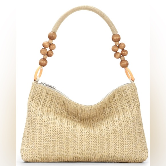 Elegant Straw Tote Bag - Picture 1 of 5
